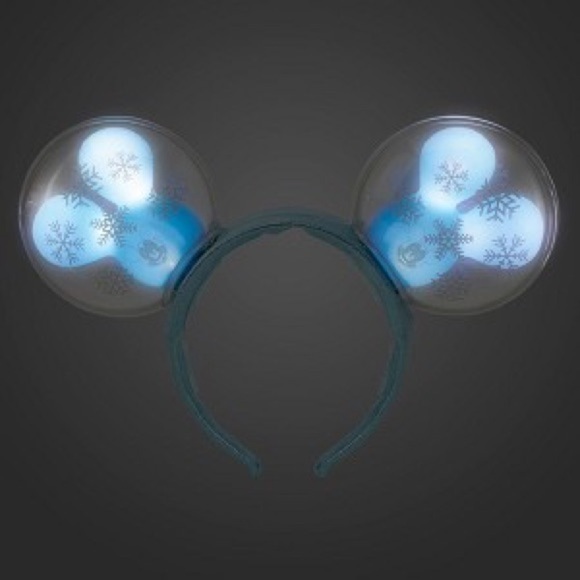 Disney Minnie Ears Headband - Mickey Mouse Snowflake Balloon - Light Up - Picture 2 of 4